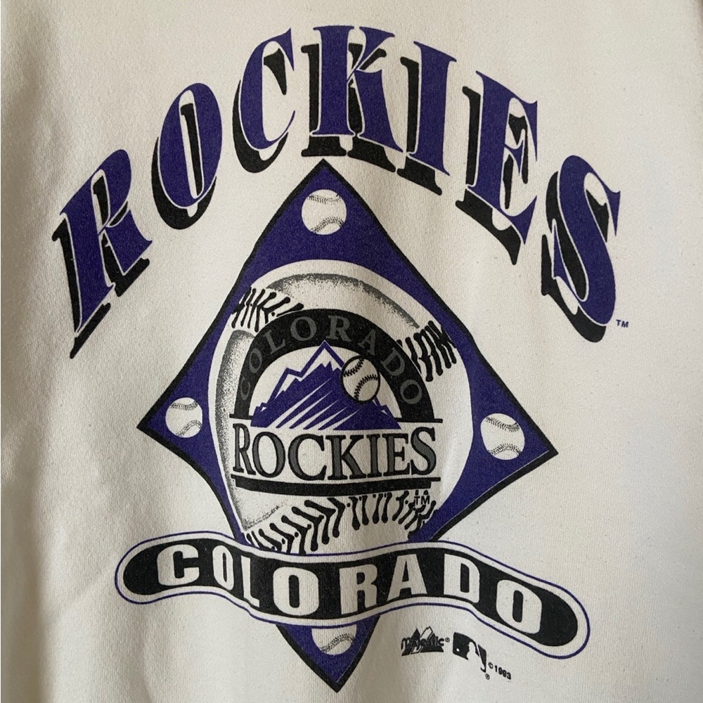 1993 Majestic Athletic Colorado Rockies Crewneck Sweatshirt
